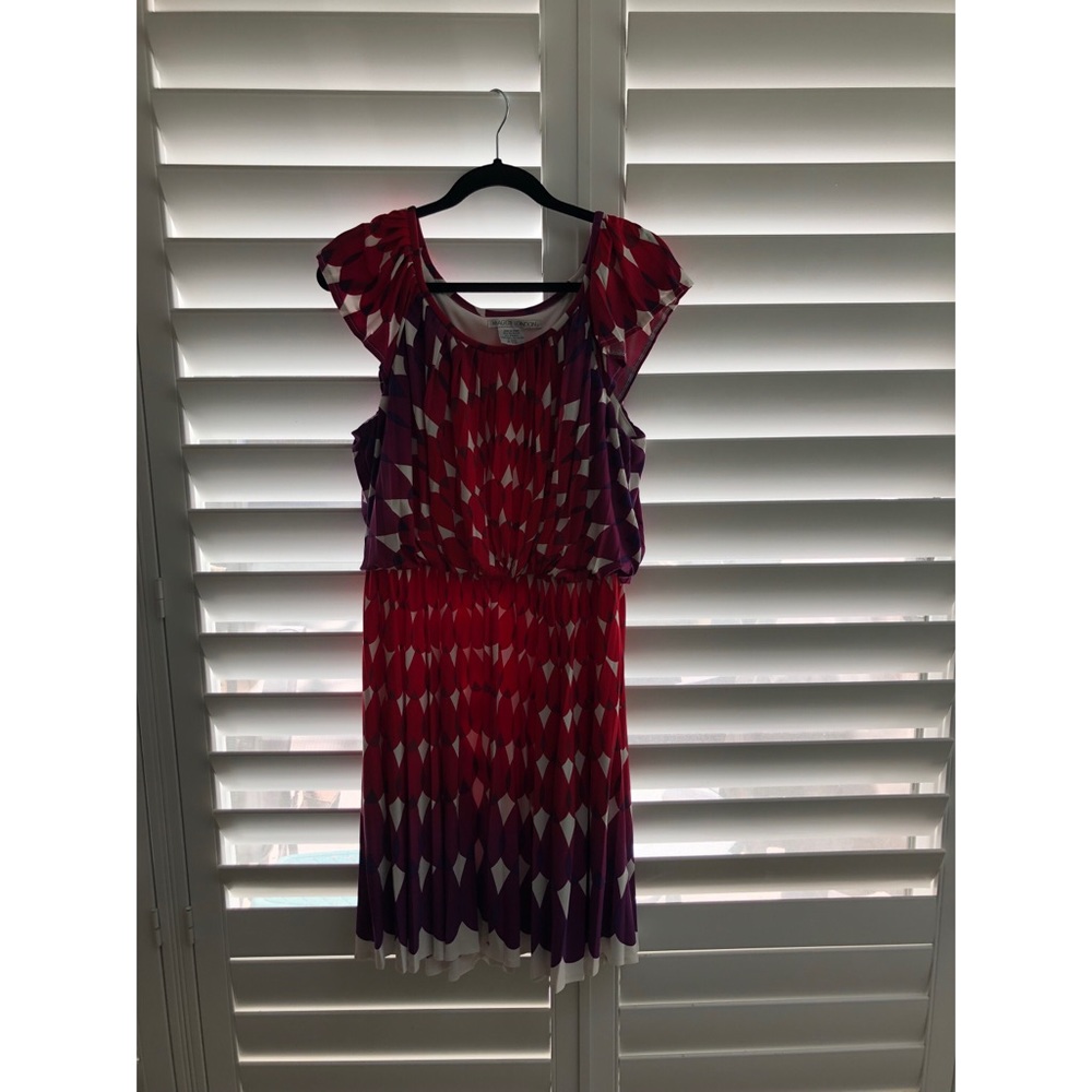 Maggy London Beautiful Designer Pleated Dress